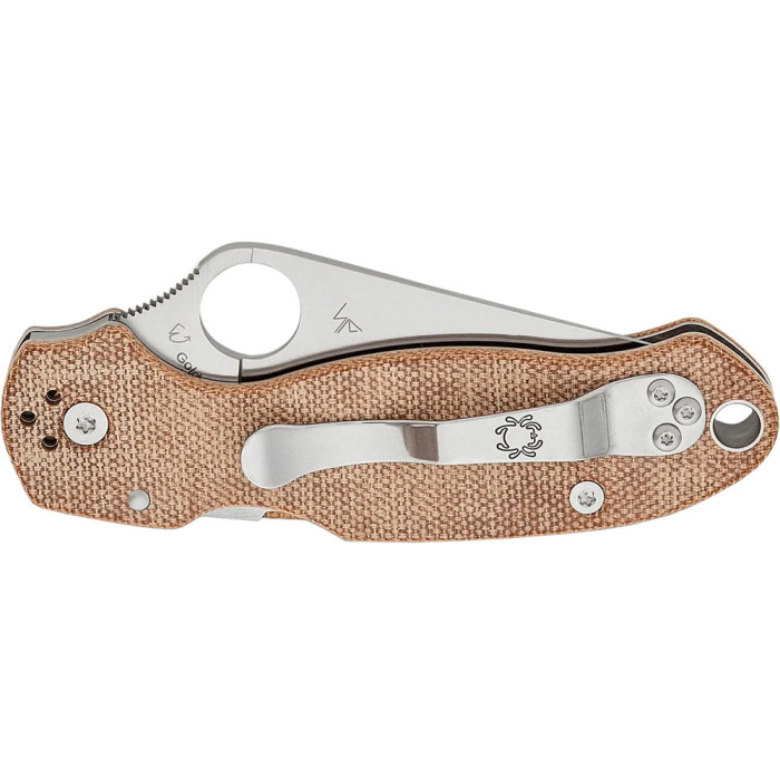 Ніж Spyderco Para 3 Brown Canvas Micarta brown 