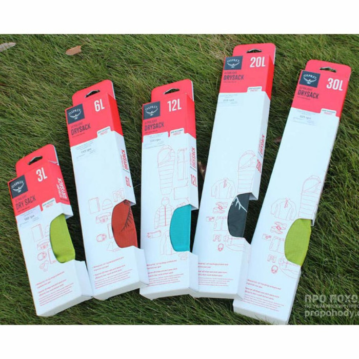 Гермомішок Osprey Ultralight Drysack 3L (зелений) 