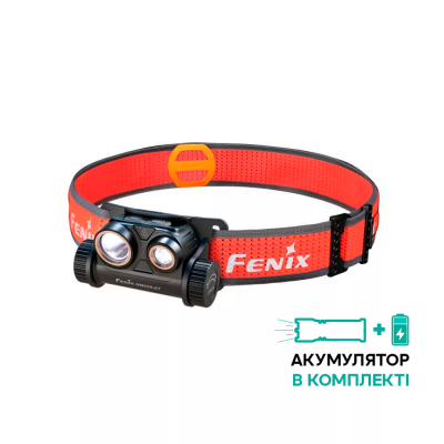 Ліхтар налобний Fenix HM65R-DT, чорний