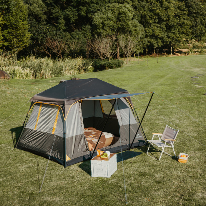 Намет чотиримісний Naturehike Cape Series 5.2 CNK2450WS037, сіро-коричневий 