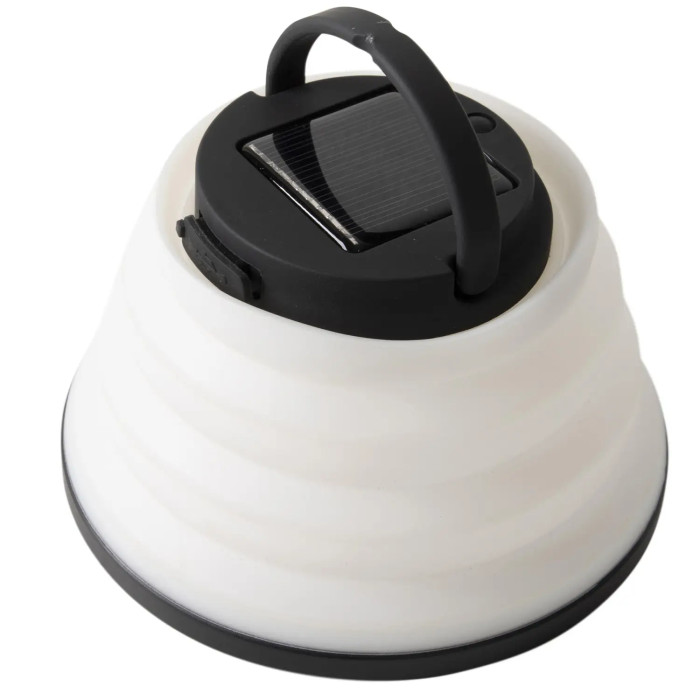Ліхтар кемпінговий Bo-Camp Seginius Solar Rechargeable 150 Lumen White/Black (5818730) 