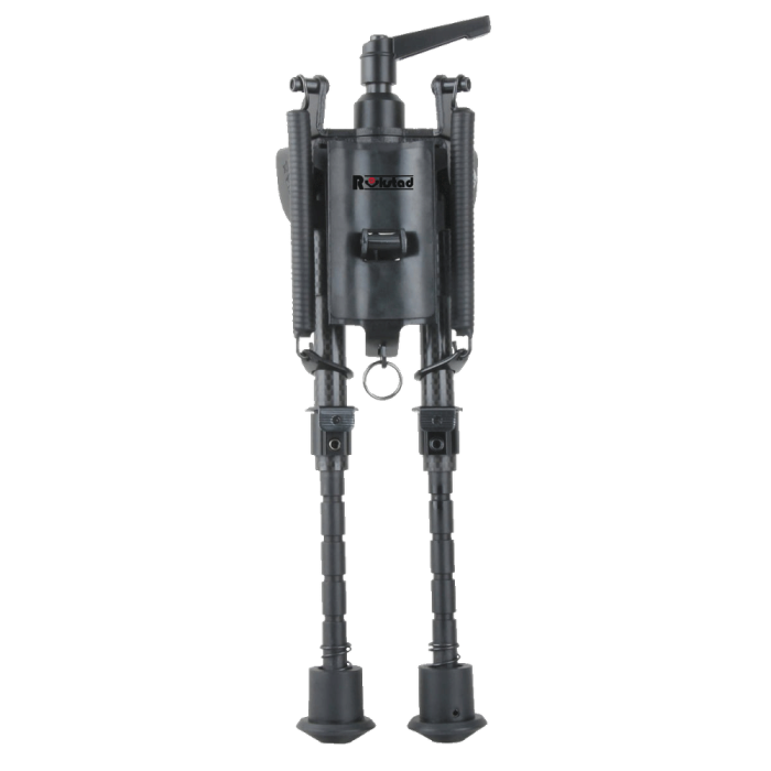 Сошки Vector Optics 155-230 мм на антабку. Карбонове волокно, підпружинені з ричагом 