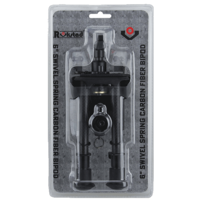 Сошки Vector Optics 155-230 мм на антабку. Карбонове волокно, підпружинені з ричагом 