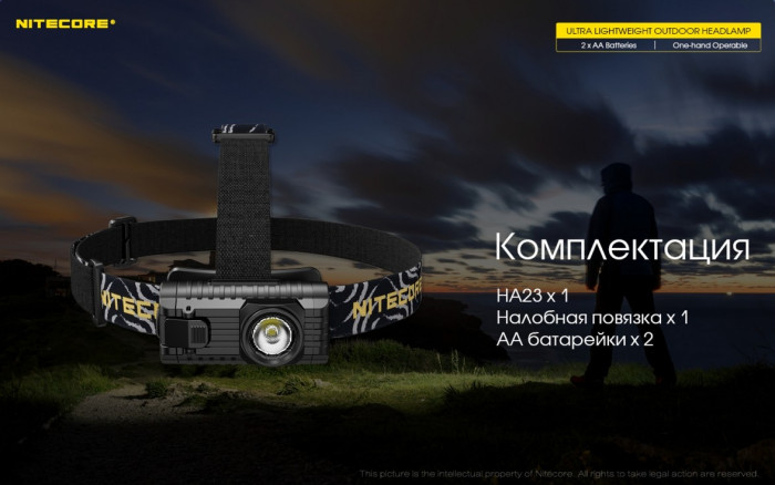 Ліхтар налобний Nitecore HA23 
