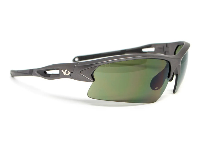 Окуляри захисні Venture Gear MontEagle GunMetal (forest gray) Anti-Fog, сіро-зелені 