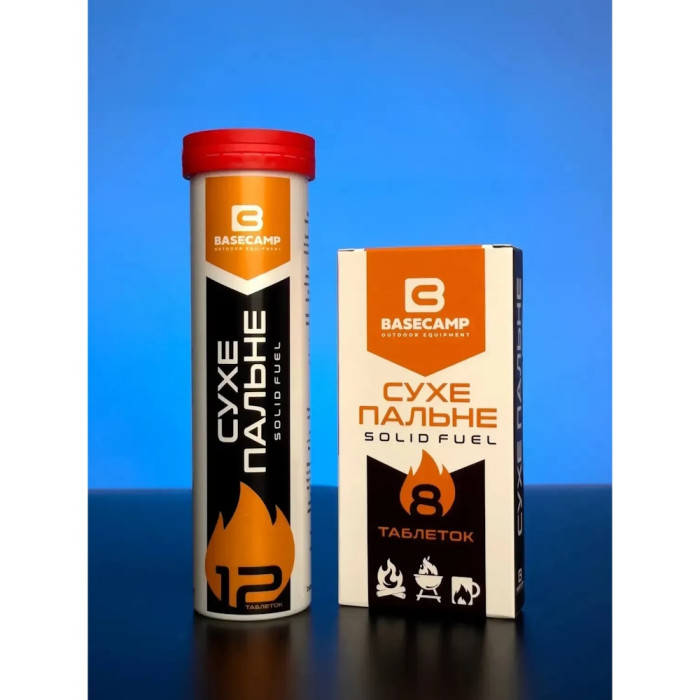 Сухе паливо в тубі BaseCamp SOLID FUEL, 12 таблеток (BCP 50201) 