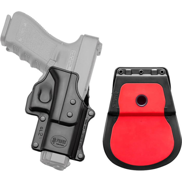 Кобура Fobus Для Glock 17/19 з поясним фіксатором black (GL-2) 
