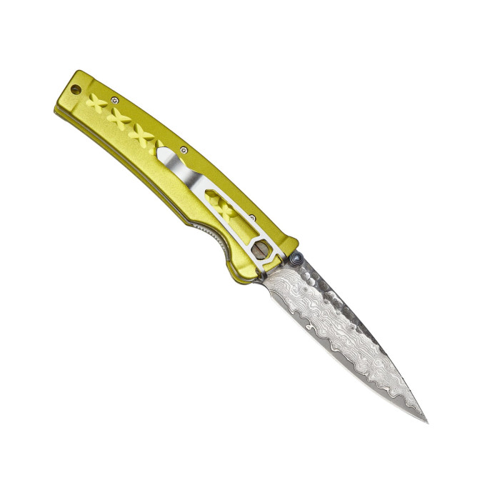 Ніж Mcusta Fusion Damascus, жовтий (MC-0164D) 