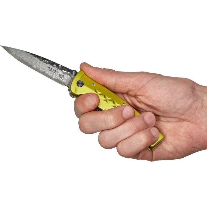 Ніж Mcusta Fusion Damascus, жовтий (MC-0164D) 