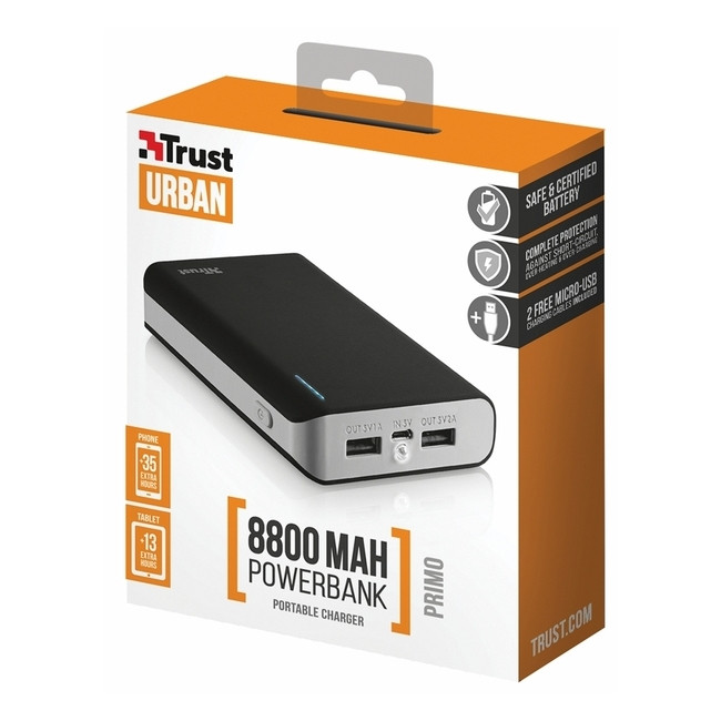 Портативна батарея Trust Primo 21227 8800 mAh 