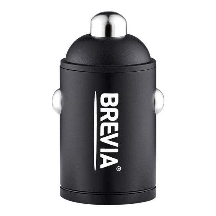 Автомобільний зарядний пристрій Brevia ePower NanoMetal 40W 2xUSB-C 