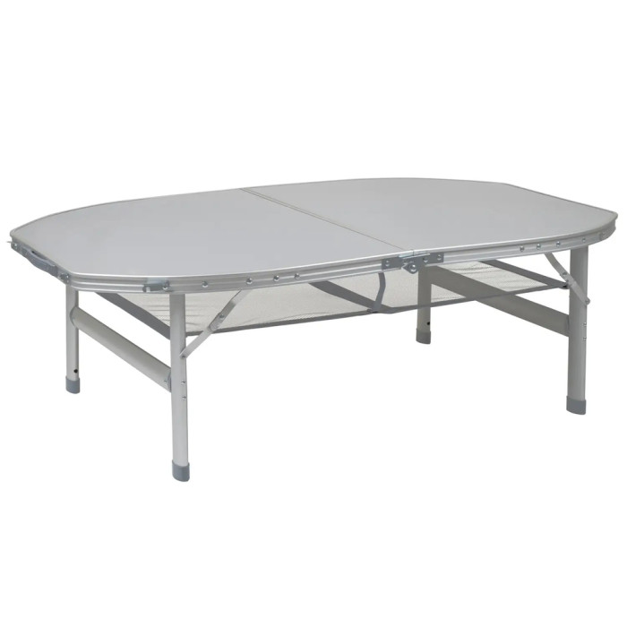 Стіл Bo-Camp Premium Oval 120x80 cm Grey (1404420) 