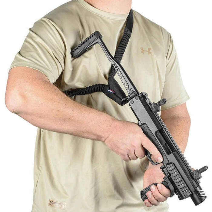 Ремінь збройовий FAB Defense Bungee одноточковий чорний 