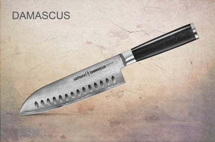Ніж кухонний Samura Damascus Сантоку, 175 мм, SD-0094 