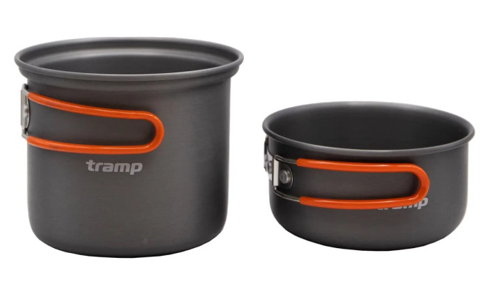 Кастрюля-кружка Tramp анодована з кришкою-сковорідкою 0,9+0,5л UTRC-145 (039) 