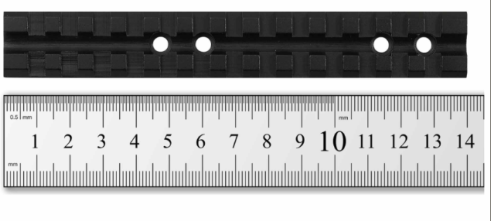 Планка збройова Grand Way 140 мм (D0020-WEAVER) 