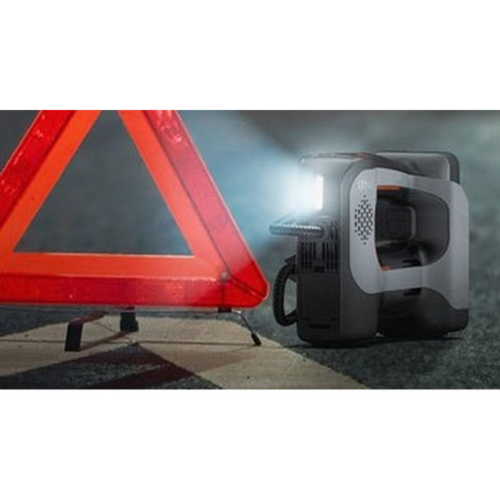 Акумуляторний компресор Litheli з ліхтарем, живлення від павербанку (УМБ Litheli Power Bank 20000 mAh, 45 W, 2А в комплекті) 