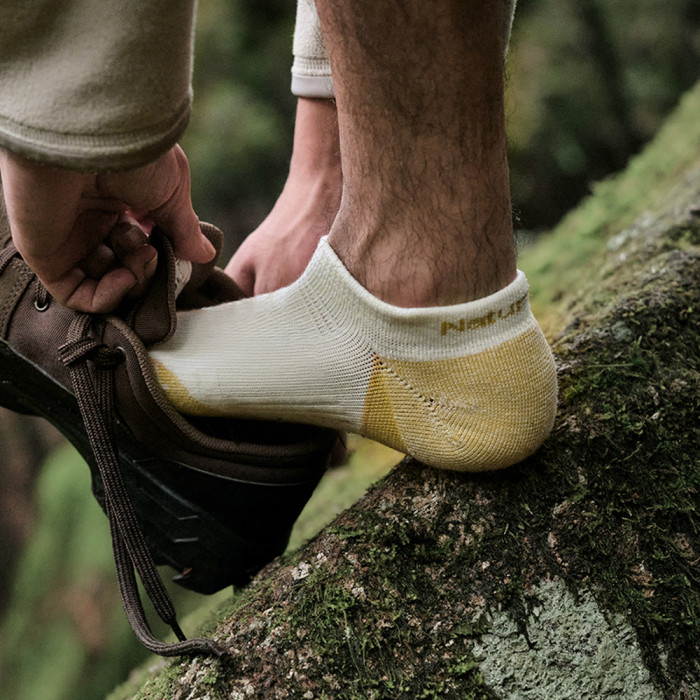 Шкарпетки низькі Naturehike CYY2341ZJ013, розмір L, бежеві 