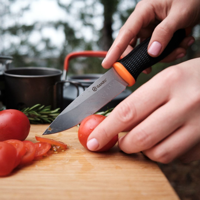 Ніж Ganzo G806-OR помаранчевий з піхвами 