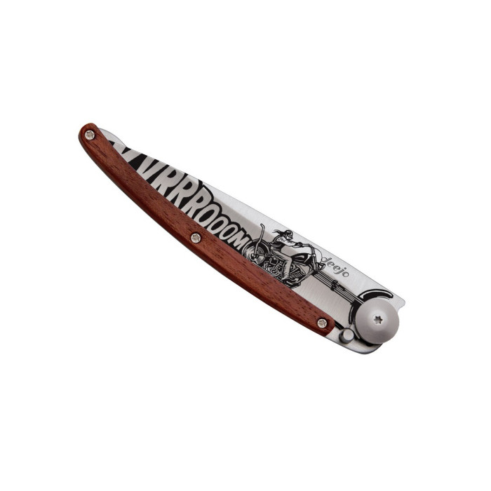 Ніж Deejo Tattoo Wood 37 г, Рожеве дерево, "Vroom" 