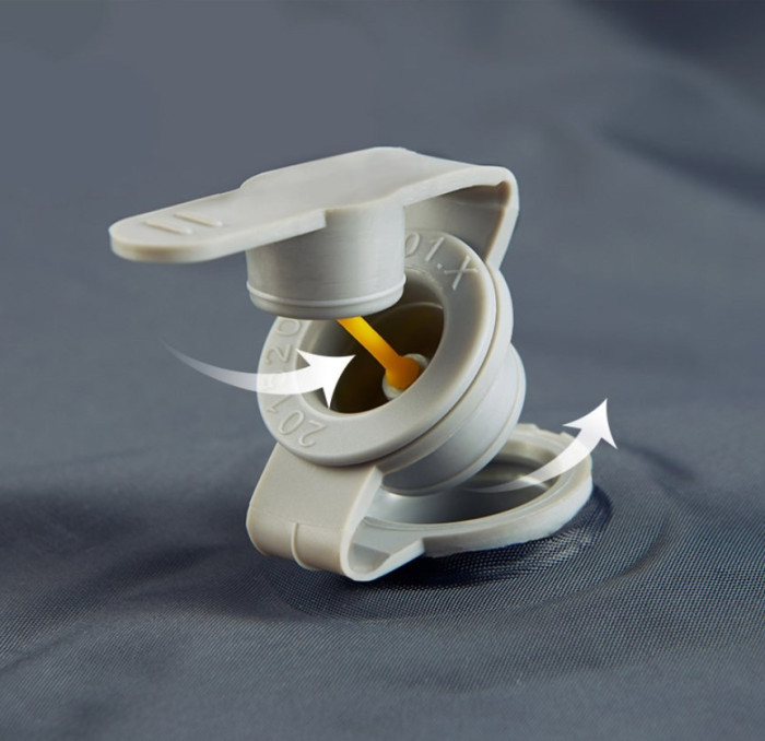 Килимок самонадувний двомісний з подушкою Naturehike NH18Q010-D, 25 мм, синій 