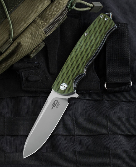 Ніж складаний Bestech Knives LION (зелений) 