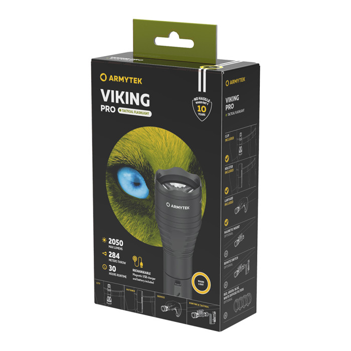 Ліхтар Armytek Viking Pro USB White 