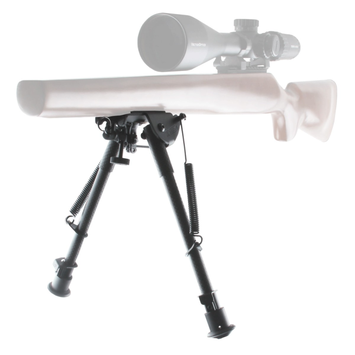 Сошки Vector Optics 230-345 мм Карбонове волокно, підпружинені з ричагом 