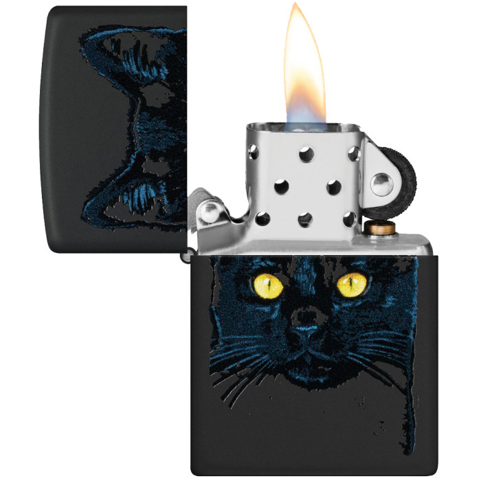 Запальничка Zippo 218 2022PFF Black Cat Design 48491 