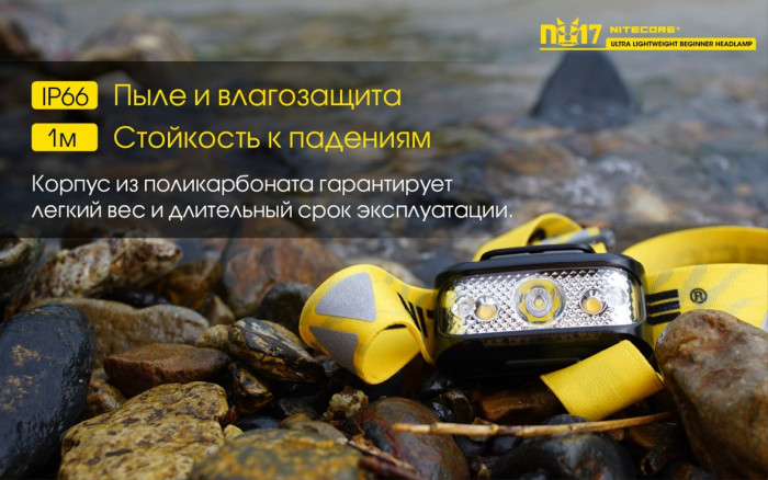 Ліхтар налобний Nitecore NU17 