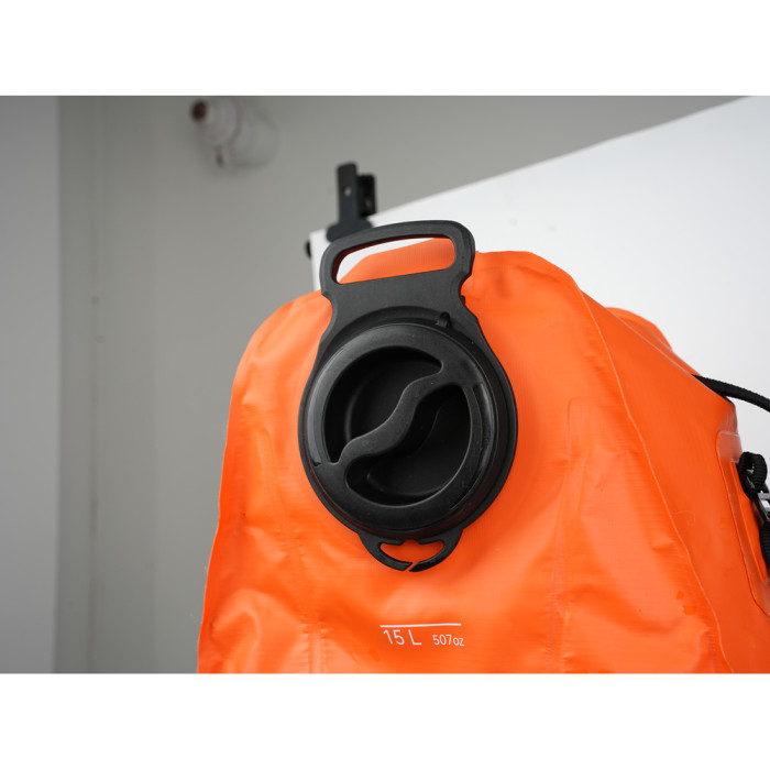 Душ портативний із ємністю та насосом Flextail Tiny Shower Bag, 20л, помаранчевий 