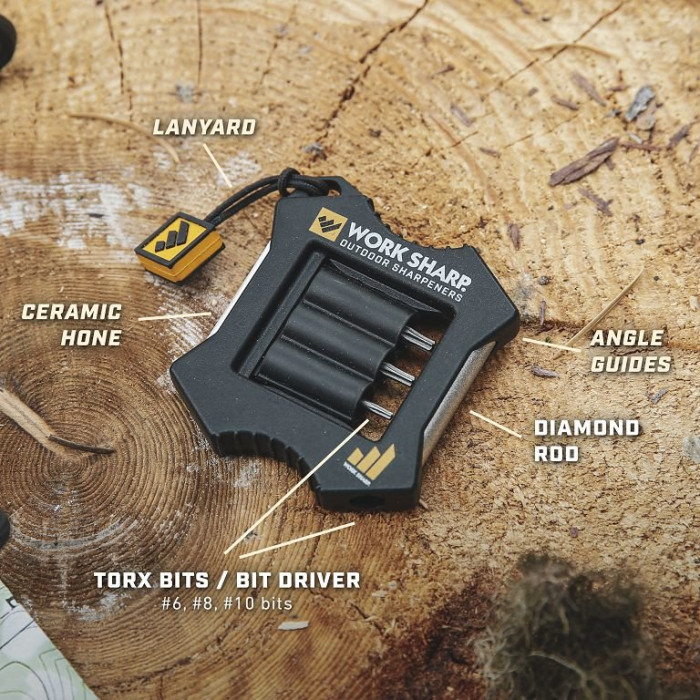 Акційний набір Work Sharp Точилка механічна The Precision Adjust Knife Sharpener WSBCHPAJ-I + Точилка механічна Micro WSEDCMCR 