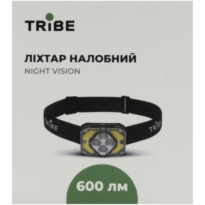 Ліхтар налобний Tribe Night Vision акумуляторний T-MB-0015-olive 