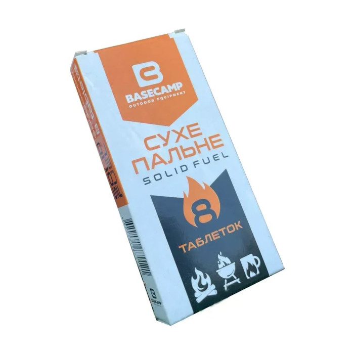 Сухе пальне BaseCamp Solid Fuel, 8 таблеток (BCP 50101) 