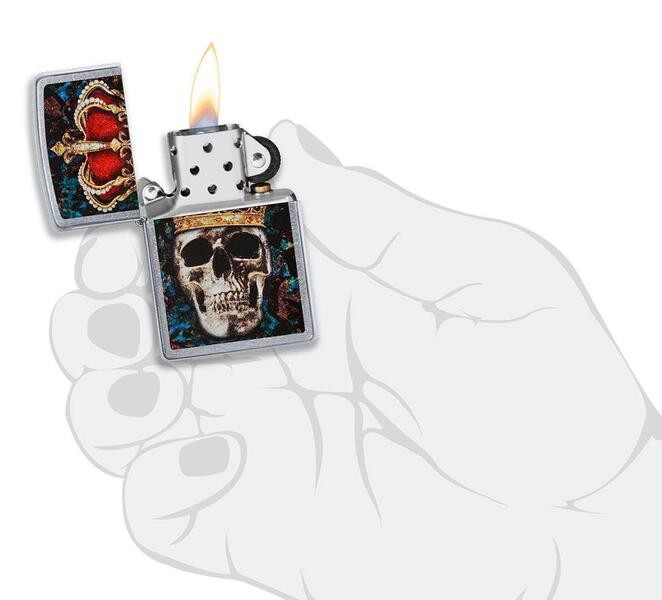 Запальничка Zippo 207 Skull King Design (49666) 