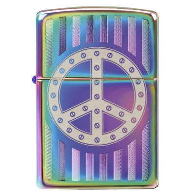 Запальничка Zippo 151 Rivet Peace Sign 29435