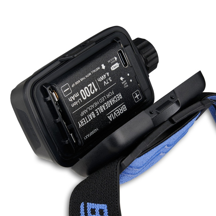 Ліхтар налобний BREVIA 600Lm, 3W CREE XPG + COB, 1200mAh/3xAAA, White/Red (14450ERBX1) 
