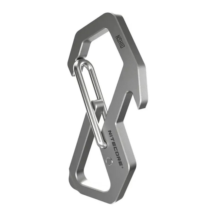 Карабін, мультитул Nitecore NSH10 (49мм, 3 функції), титановий сплав 