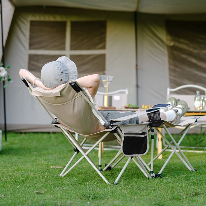 Крісло складане Naturehike CNK2300JJ012, алюміній, бежевий 