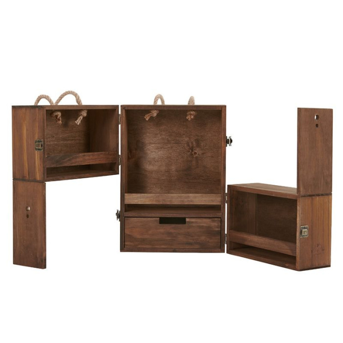 Етажерка з полицями Naturehike CNH22JU018, натуральне дерево 