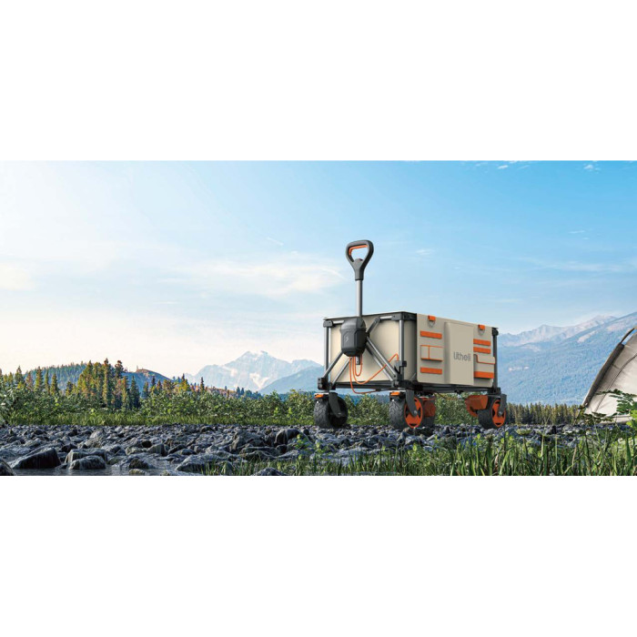 Акумуляторний візок з двигуном від павербанку Litheli (2шт УМБ Litheli Power Bank 20000 mAh, 45 W в комплекті) 