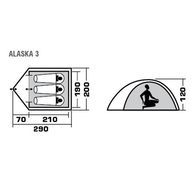 Намет Trek Planet 70160/8 Alaska 3 