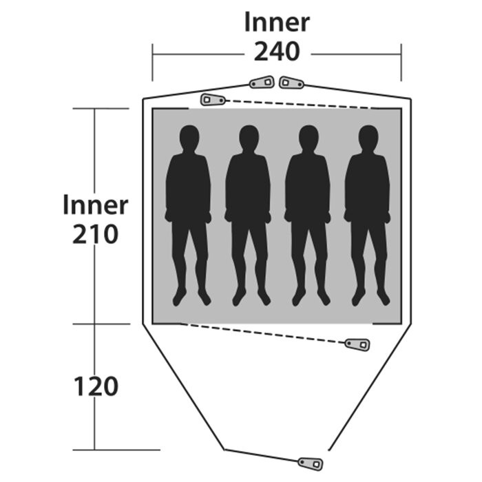 Намет Outwell Cloud 4 Blue (928492) 