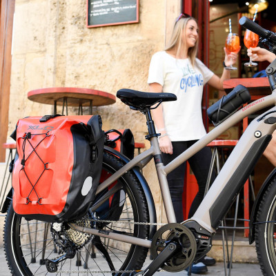 Комплект водонепроникних сумок XLC (2 шт), 21х18х46см, чорний 