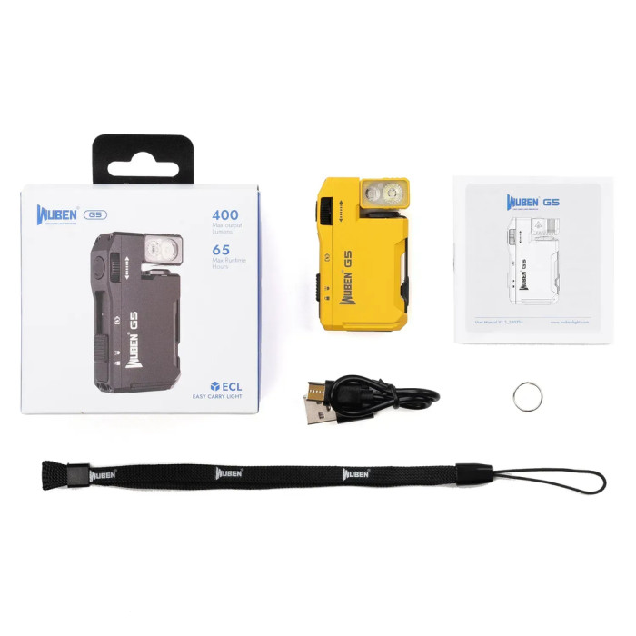 Ліхтарик ручний Wuben G5 Yellow