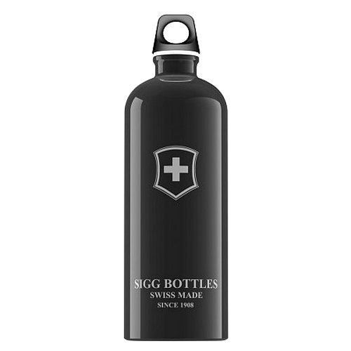 Пляшка для води SIGG Swiss Emblem, 1 л (чорна) 