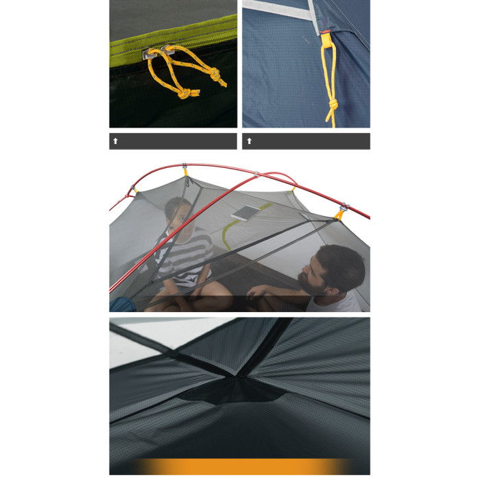 Намет двомісний ультралегкий Naturehike Mongar UL NH19M002-J, синій 