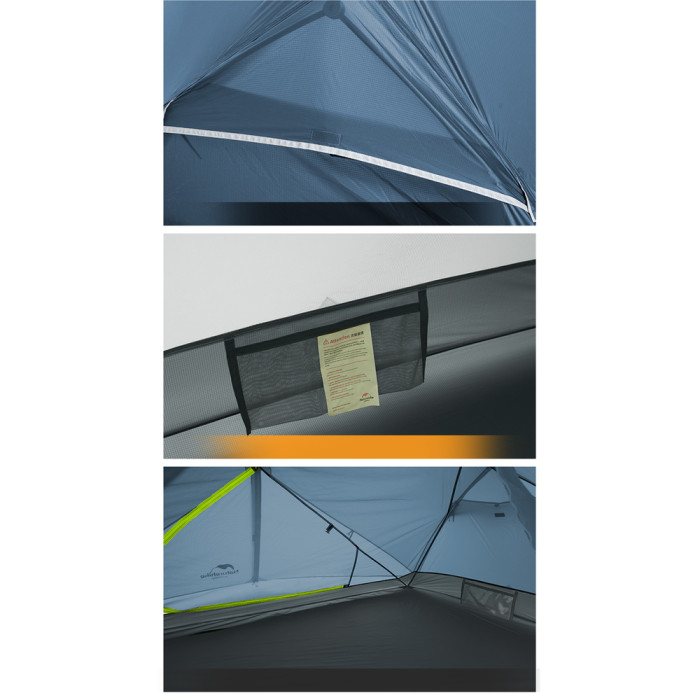 Намет двомісний ультралегкий Naturehike Mongar UL NH19M002-J, синій 