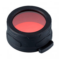Дифузор фільтр для ліхтарів Nitecore NFR50 (50мм), червоний