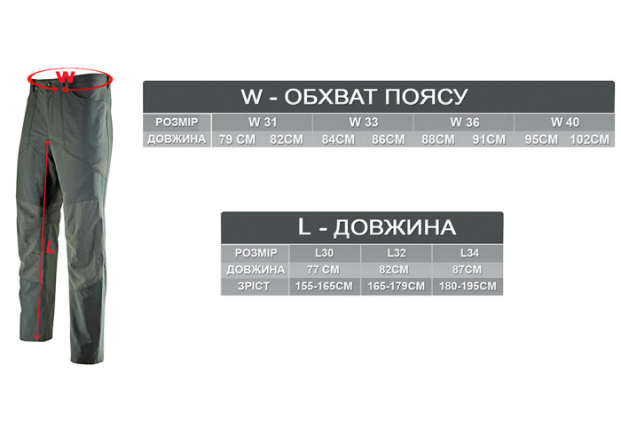 Штани Трекінгові Travel Extreme Draco light gray, W32-L34 